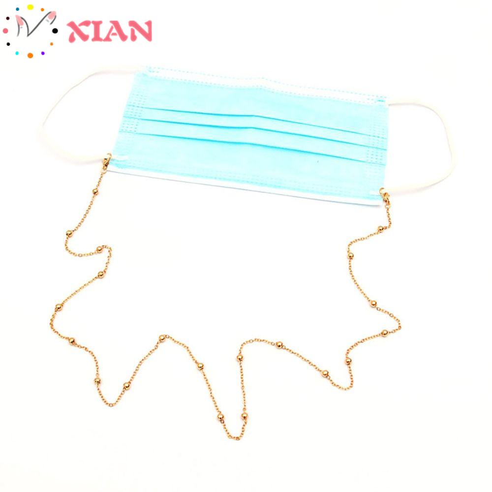 Xiantin Dây Kẹp Mắt Kính Bằng Kim Loại Dạng Chuỗi Hạt