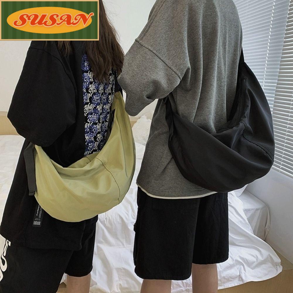 Túi Đeo Chéo SUSANS Chất Liệu Nylon Chống Thấm Nước Màu Sắc Đơn Giản