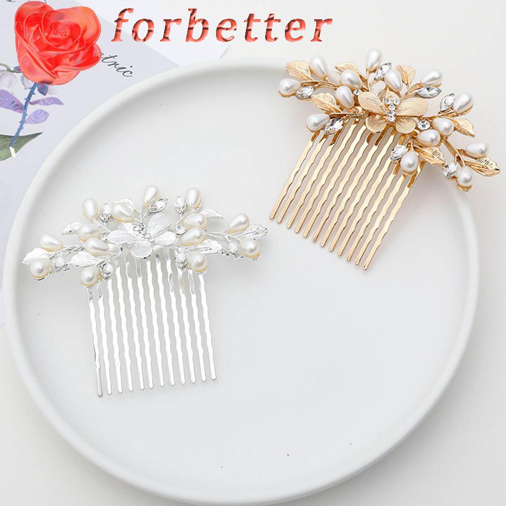 Lược Cài Tóc Năm Răng Họa Tiết Hoa Đơn Giản Phong Cách Hàn Quốc Cho Nữ