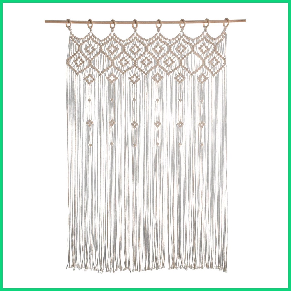 Macrame Đan Sợi Thủ Công Treo Tường Trang Trí Phong Cách Bohemian