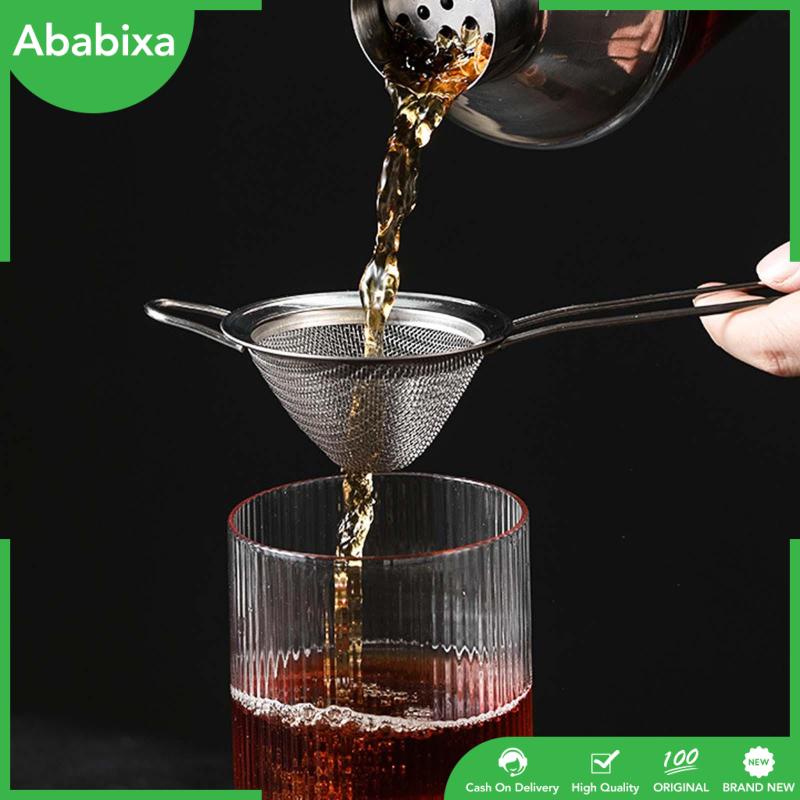 Dụng Cụ Lọc Trà / Cà Phê Hình Nón Tay Cầm Dài 20cm Bằng Kim Loại Tiện Dụng