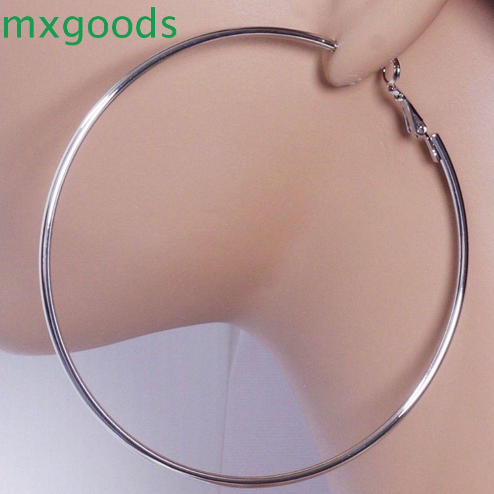 Khuyên Tai Tròn Lớn Trơn Mịn Cho Nữ