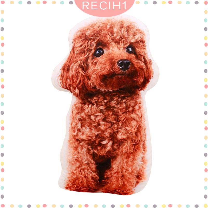 Thú Nhồi Bông Hình Động Vật 3D Mềm Mịn Thoải Mái Có Khóa Kéo Cho Bé