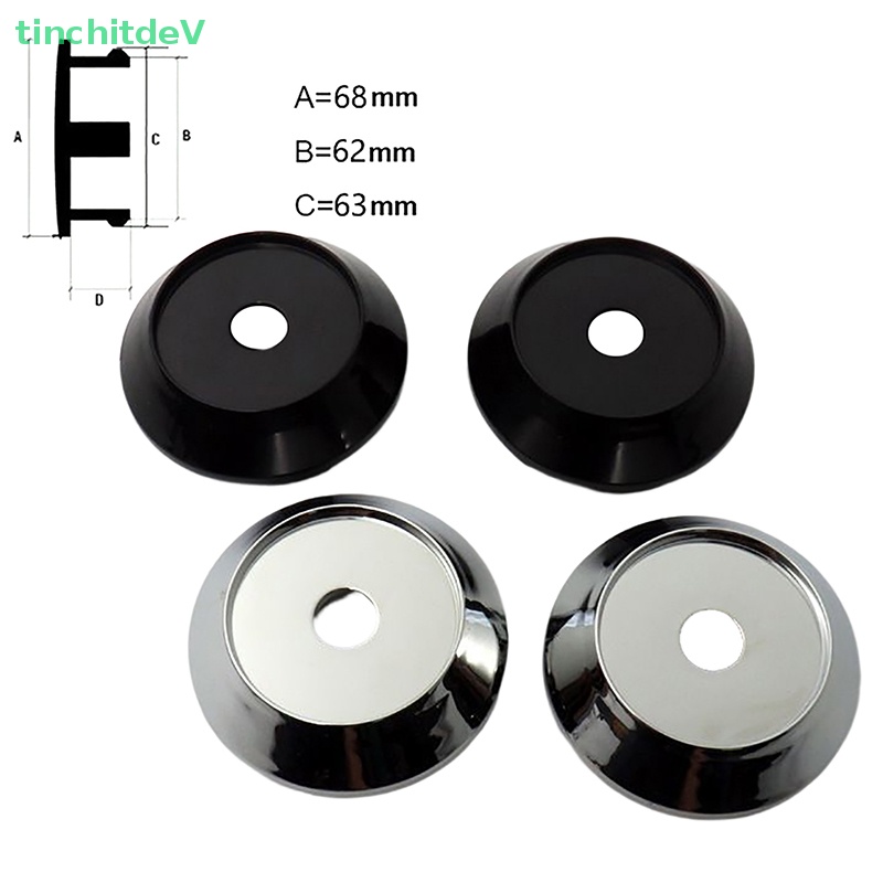 1 Nắp Đậy Trục Bánh Xe Hơi Màu Bạc Mạ Crom Chất Lượng Cao