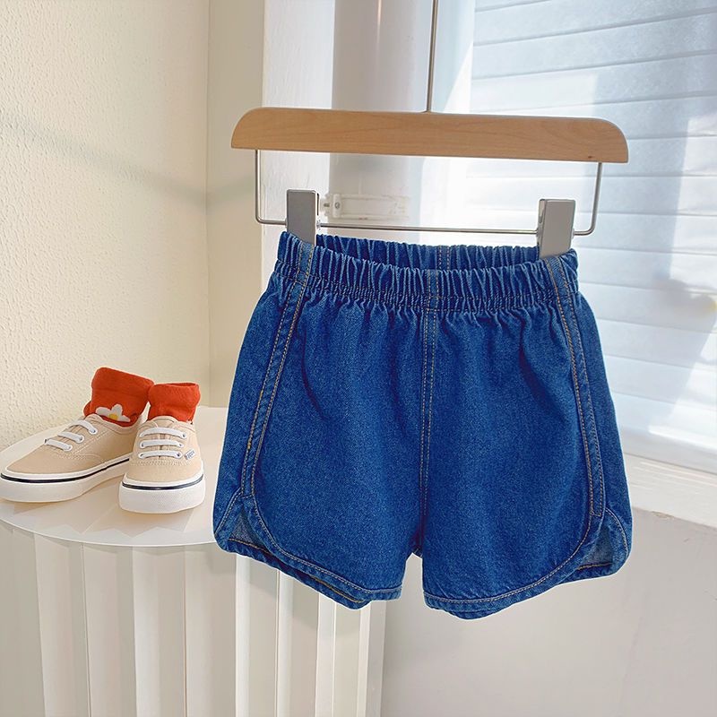 Quần Short Denim Mềm Mại Thời Trang Mùa Hè Cho Bé Gái