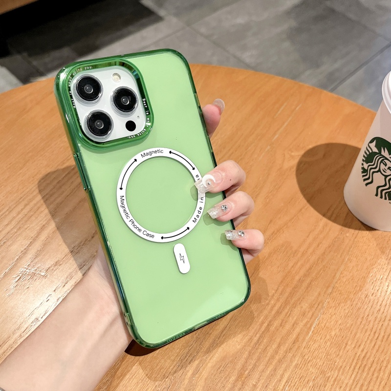 Ốp Điện Thoại Dẻo Trong Suốt Chống Sốc Kèm Giá Đỡ Từ Tính Cho iPhone 14 13 12 11 Pro Max 14 Plus