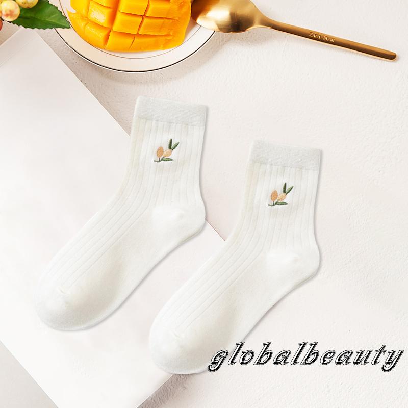 Vớ Thể Thao Co Giãn Thoáng Khí Mềm Mại Họa Tiết Hoạt Hình Dễ Thương Cho Nữ