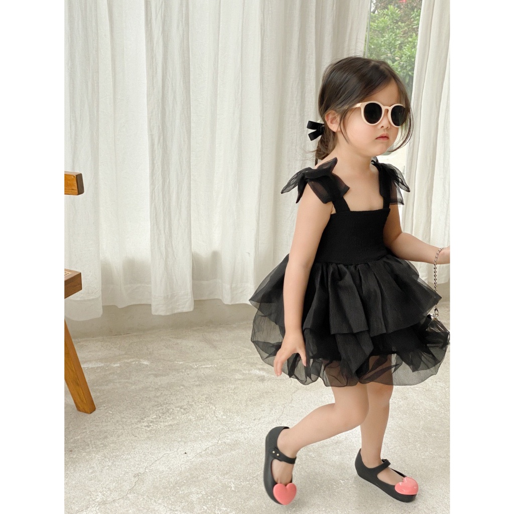 Váy bé gái công chúa 2 dây cao cấp cho bé yêu từ 8-20kg
