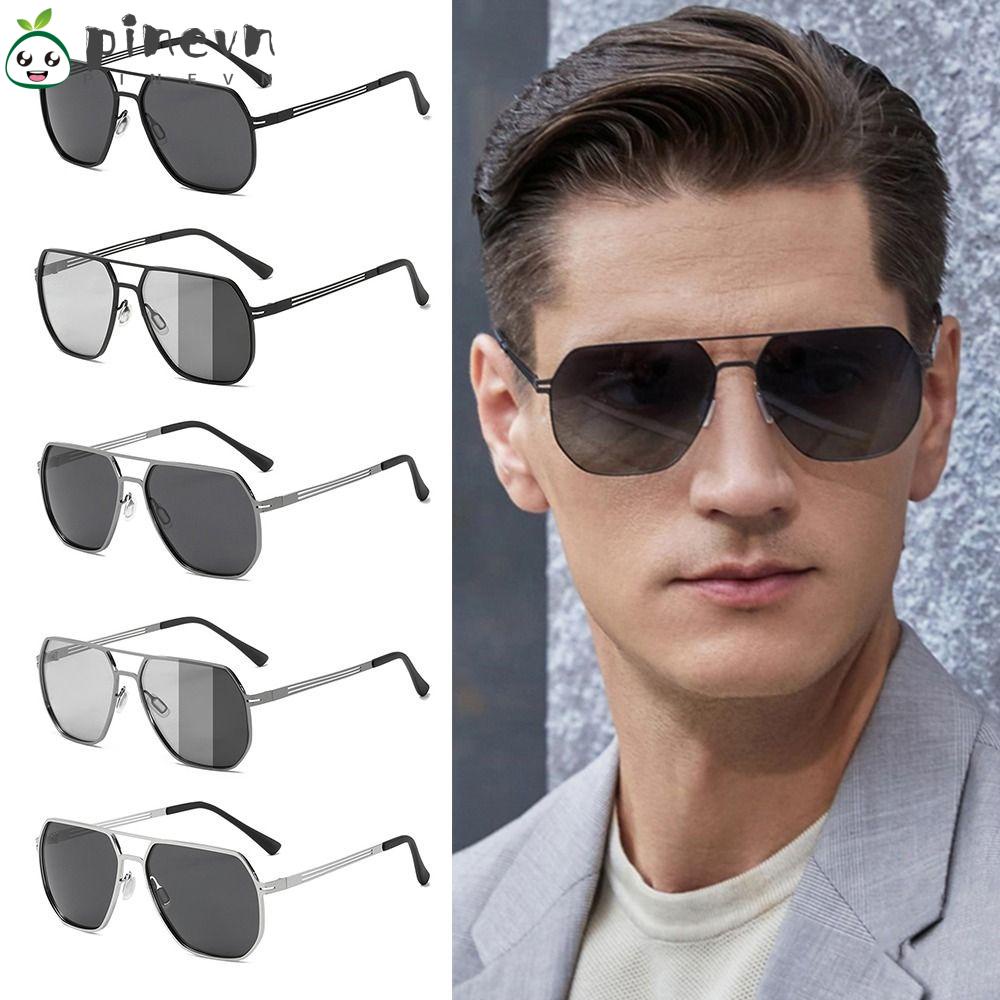 Kính Mát Phân Cực Gọng Kim Loại Cho Nam