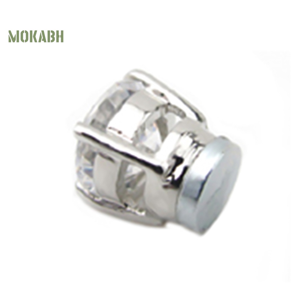 Bông Tai 4 Móng Vuốt Đính Đá Bằng Hợp Kim Không Cần Khoan Lỗ