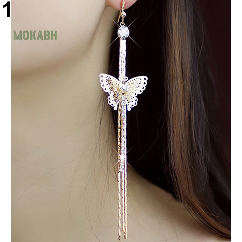 Bông Tai DạNg DàI HìNh BướM ĐíNh Đá Xinh XắN