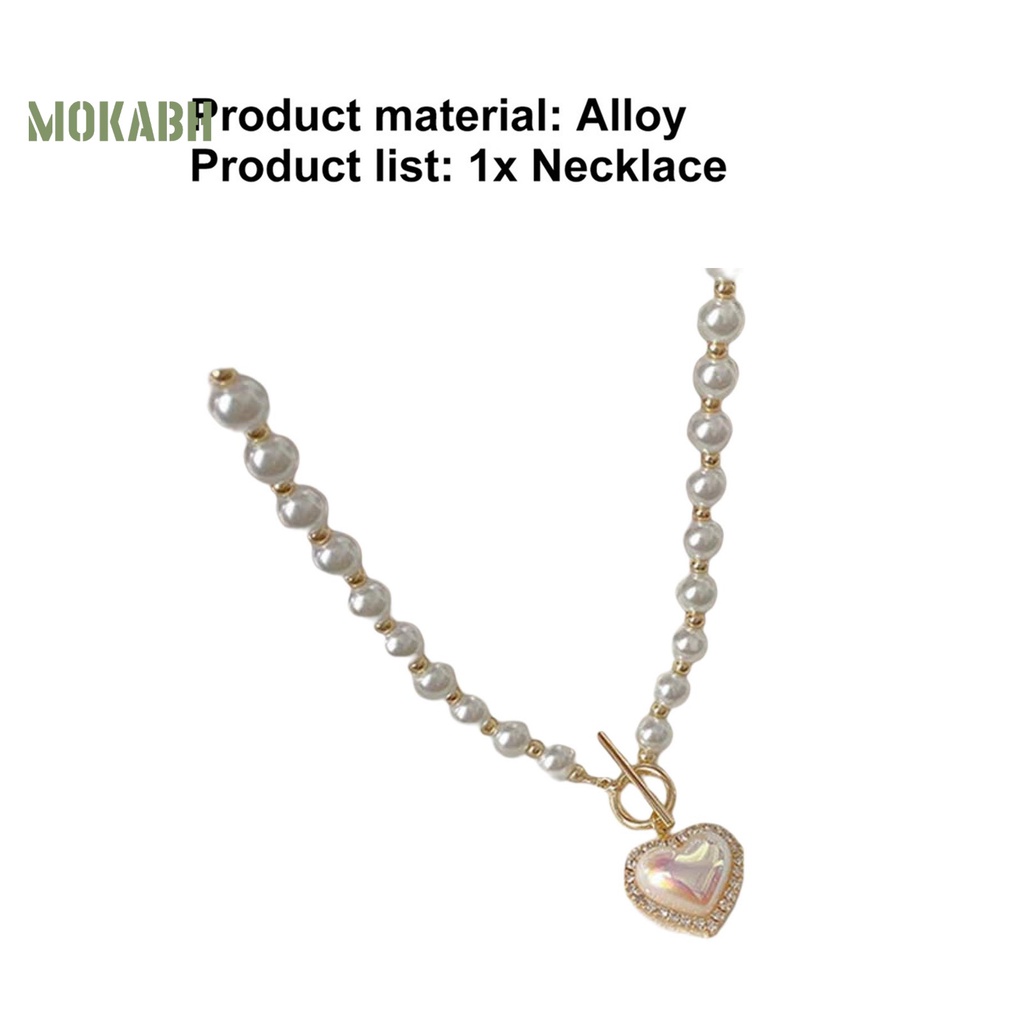 [Hot] Vòng Cổ Ngọc Trai Giả Tinh Tế Quyến Rũ Độ Bóng Cao Mặc Hàng Ngày Cho Nữ