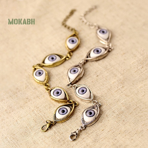 Vòng Đeo Tay Họa Tiết Mắt Quỷ Thời Trang Cho Nam Và Nữ