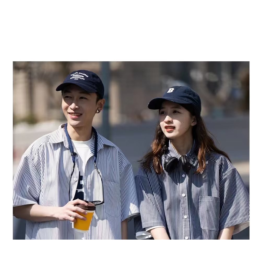 Áo Sơ Mi Tay Ngắn Dáng Rộng Họa Tiết Kẻ Sọc Phong Cách Retro Nhật Bản Cao Cấp Cho Nam