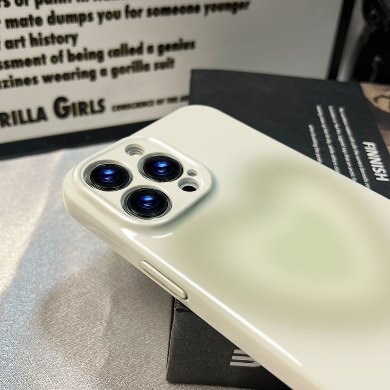 Ốp Điện Thoại Họa Tiết Trái Tim Màu Xanh Lá Lấp Lánh Xinh Xắn Cho Iphone xr Promax xsiPhone14 / 1211 13 E44G