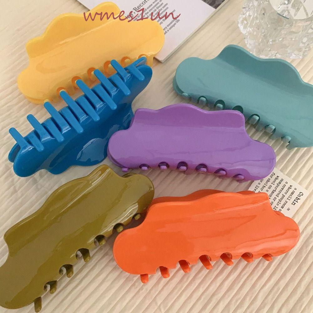 Kẹp Tóc Màu Kẹo Ngọt Kiểu Dáng Thời Trang Hàn Quốc Cổ Điển WMES15H Acetate