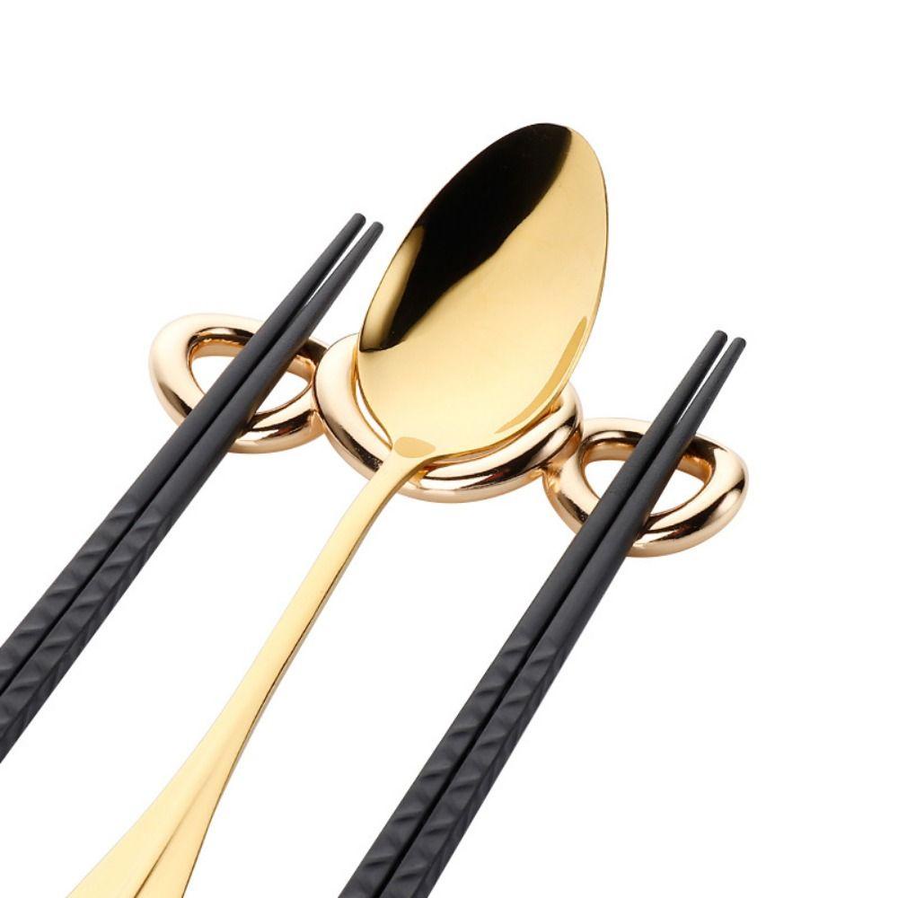 AUGUSTINA Dụng Cụ Gác Đũa Bằng Thép Không Gỉ Bền Bỉ Phong Cách Bắc Âu