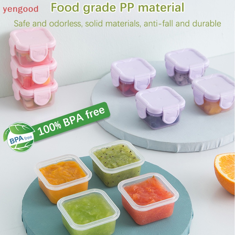 Hộp Nhựa 60ml Đựng Thực Phẩm Chống Rò Rỉ Có Thể Tái Sử Dụng