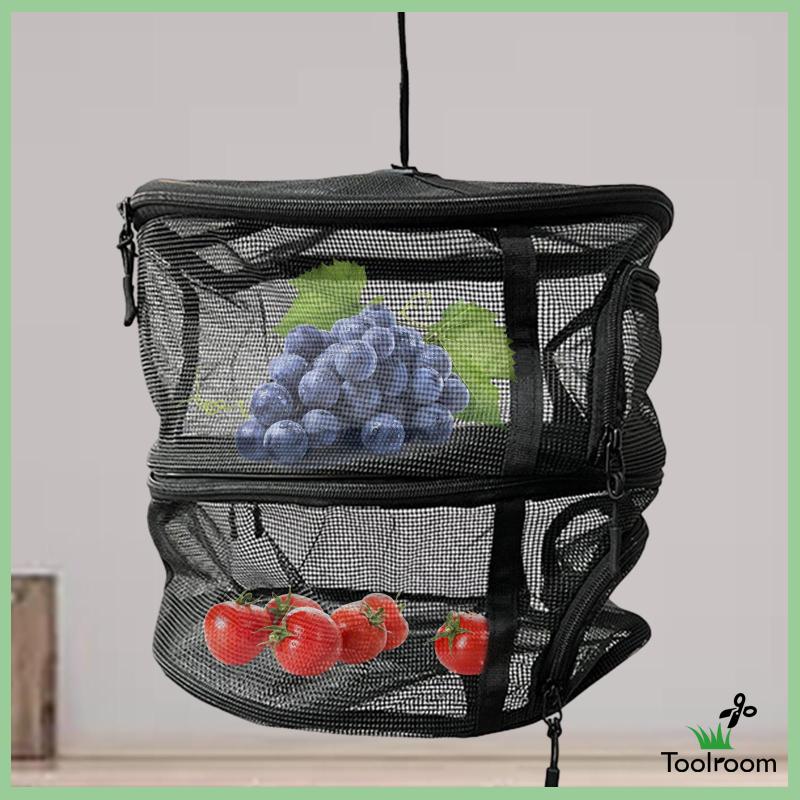 Túi Lưới Treo Phơi Đồ 2 Tầng Tiện Dụng