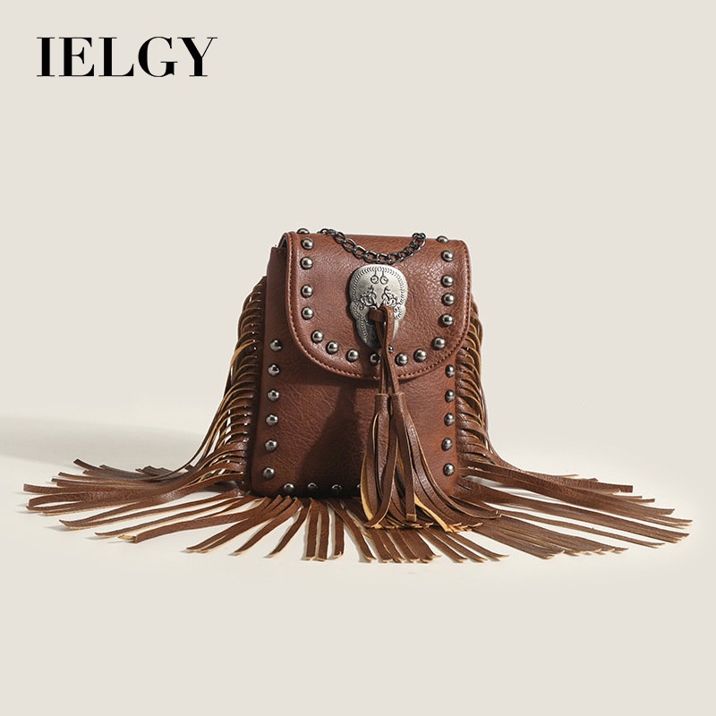 Túi Đeo Chéo Đựng Điện Thoại Đính Đinh Tán Thời Trang Dành Cho Nữ