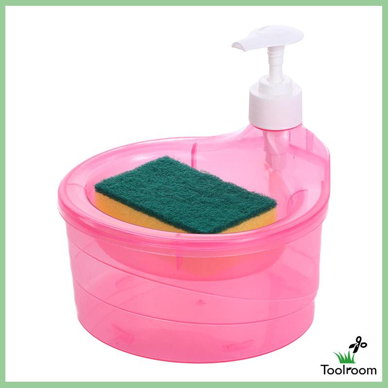 Bình Đựng Xà Phòng Kèm Giá Đỡ Tiện Dụng Cho Nhà Bếp