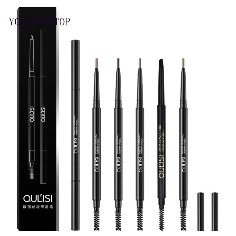 Chì Kẻ Mày Dạng Vặn Kháng Nước Chống Nhòe Với Đầu Cọ Chải Tiện Dụng YOUYO 5 Màu Tùy Chọn