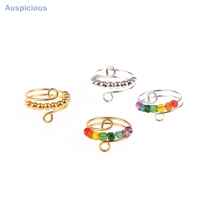 [nghi Ngờ] Nhẫn Xoay Tự Do Đính Hạt Mưa Bohemian Giúp Giảm Căng Thẳng