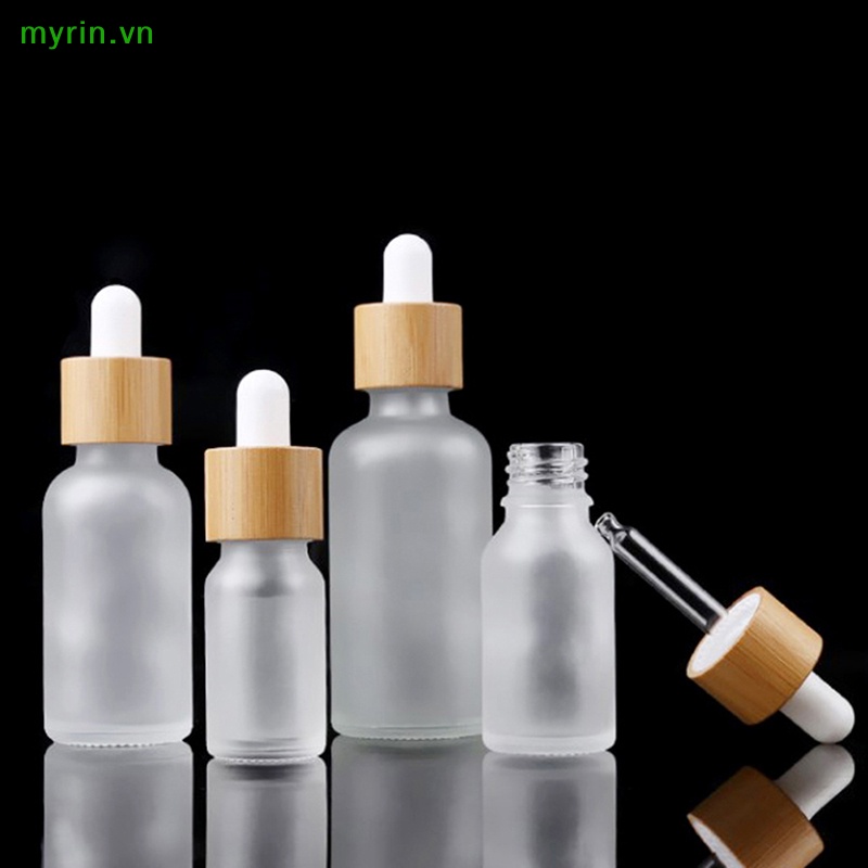 Lọ Thủy Tinh Rỗng Nhỏ Giọt Có Nắp Bằng Gỗ Dung Tích 5ml-100ml