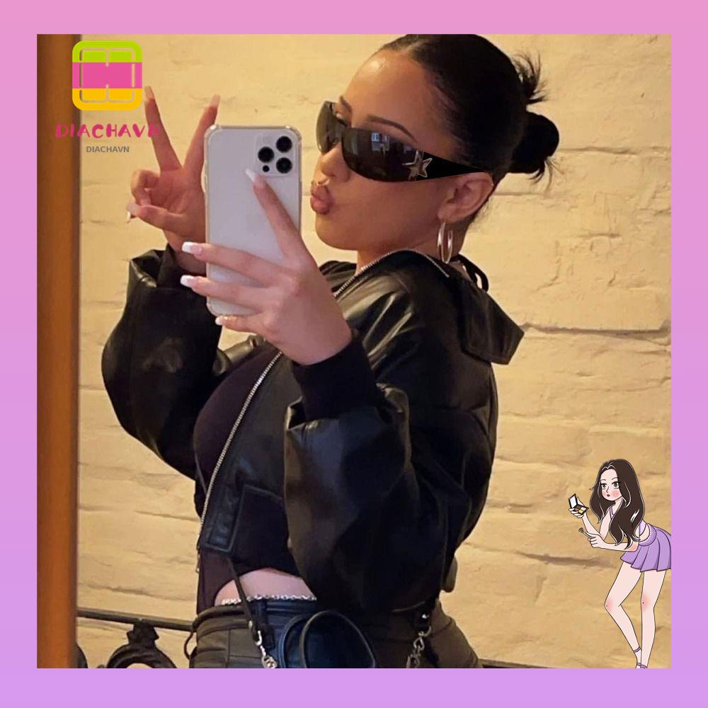 Kính Mát Không Gọng Y2K Phong Cách Punk Thời Trang Cho Nam Và Nữ