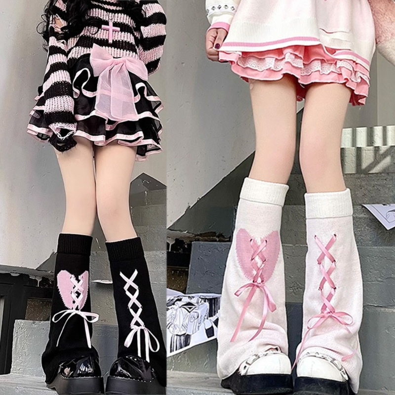 Xixi Vớ Dài Màu Trơn Đính Nơ Thời Trang Mùa Đông Cho Nữ