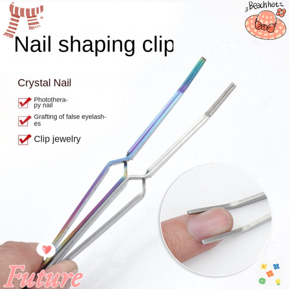 Dụng Cụ Định Hình Trang Trí Móng Tay Bằng Thép Không Gỉ Đa Năng