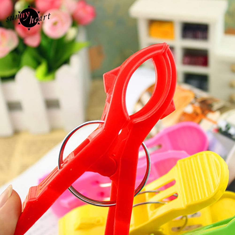 Set 4 Kẹp Nhựa Phơi Quần Áo Tiện Lợi Màu Sắc Tươi Sáng
