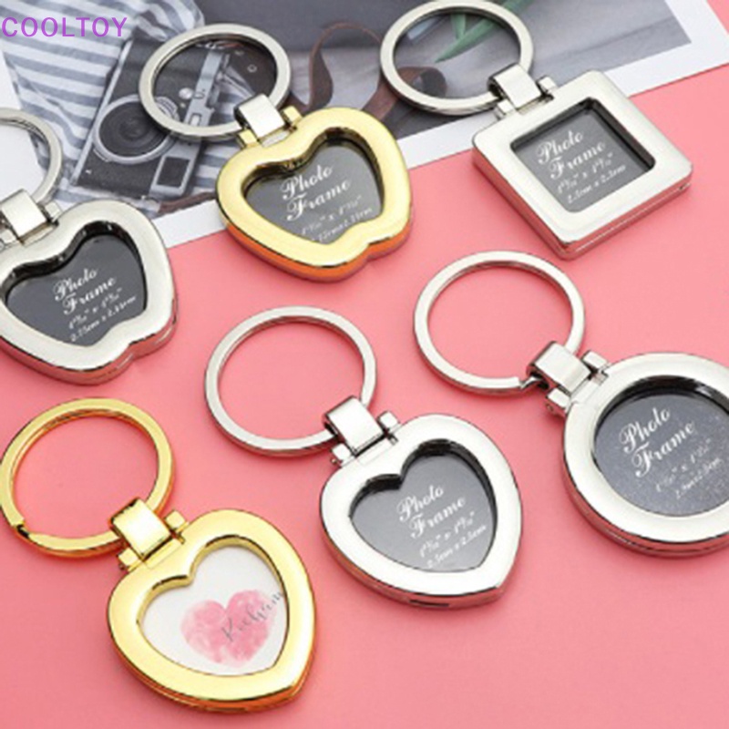 Móc Khóa Khung Ảnh Kim Loại Rỗng Sáng Tạo Cá Tính