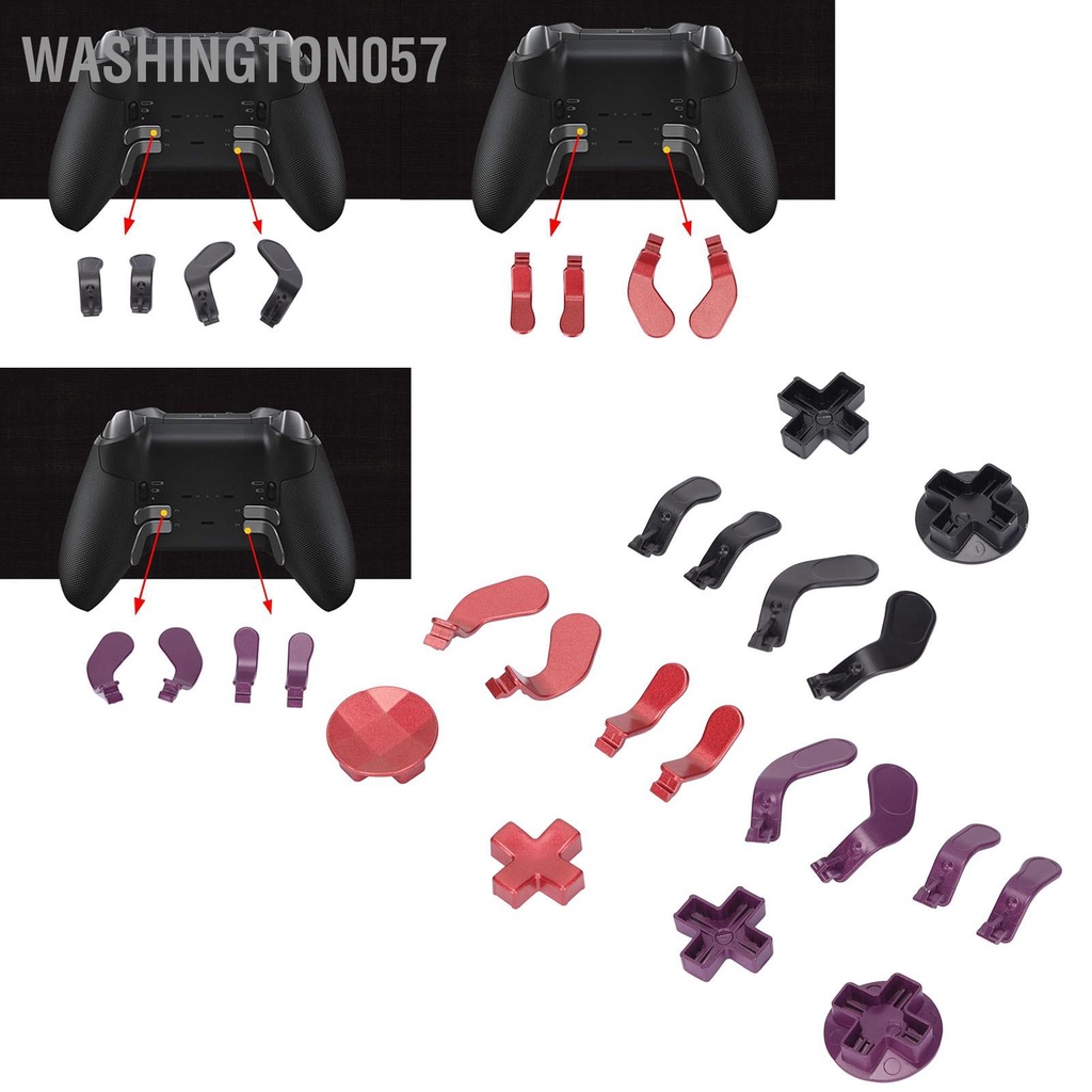 Washington057 Kim Loại Thép Không Gỉ D Miếng Mái Chèo Phụ Kiện Điều Khiển Thay Thế Cho Xbox One Elite Series 2