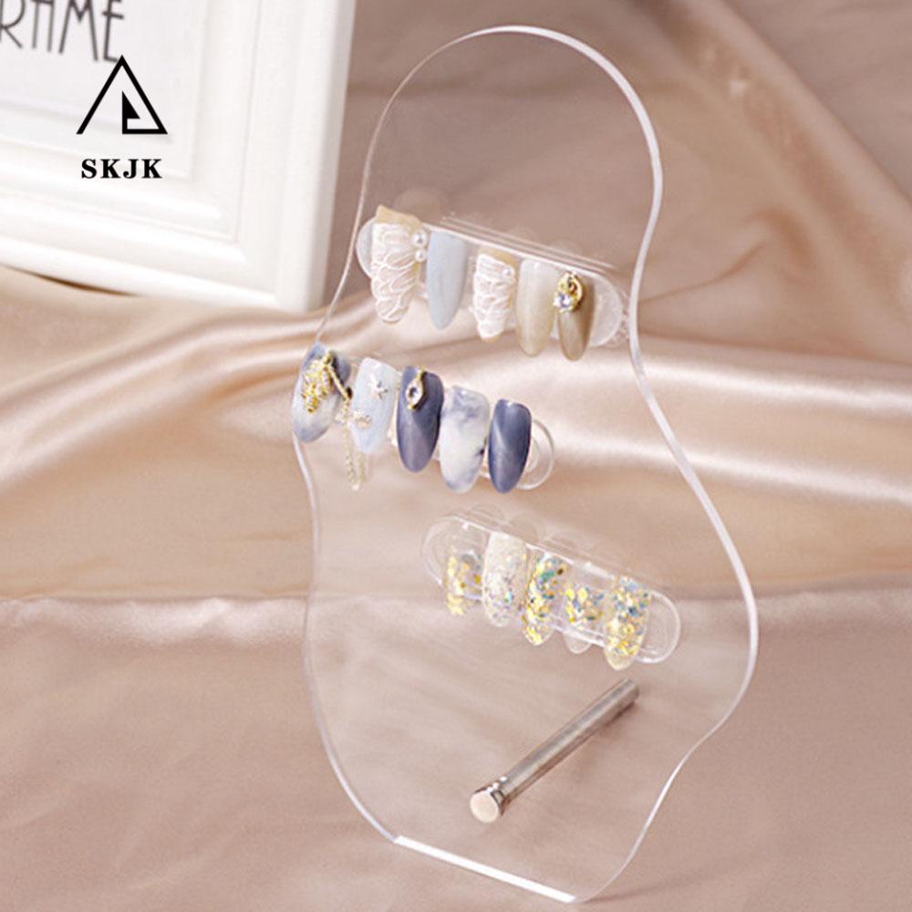 Khung trưng bày móng tay SKJK bằng acrylic trong suốt độc đáo dùng cho salon