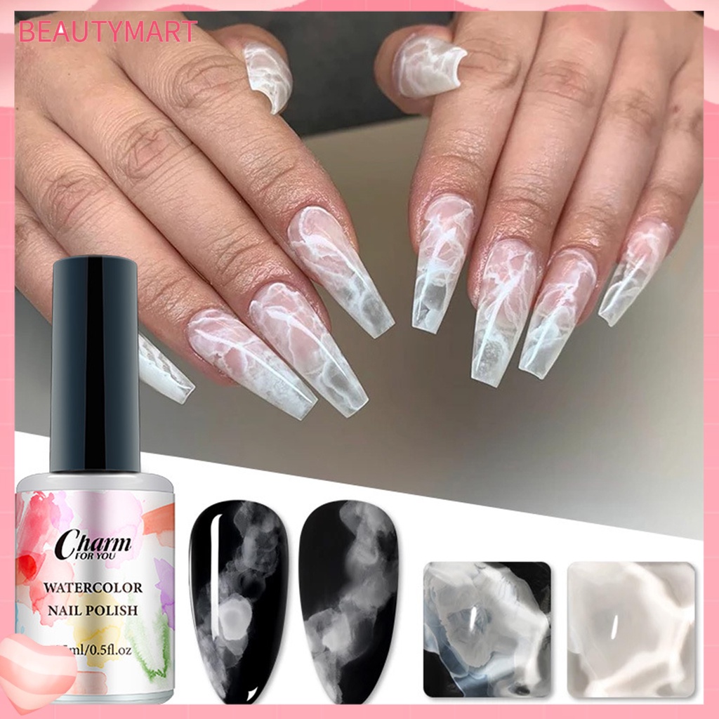 Sơn Móng Tay Dạng Lỏng 15ml Khô Nhanh Không Tẩy Rửa Hiệu Ứng Gradient Bằng Nhựa Resin