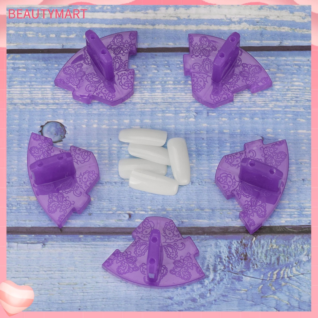 1 Bộ Giá Đỡ Trưng Bày Móng Tay Giả Bằng Nhựa Có Thể Tháo Rời Và Tái Sử Dụng