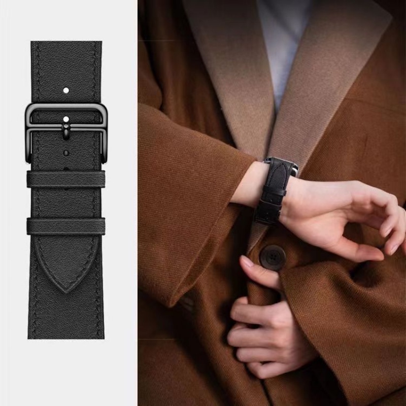 Dây Đeo Bằng Da Chuyên Dụng Cho Đồng Hồ Thông Minh Apple watch 49mm 45mm 38mm 42mm 40mm 41mm 44mm 49mm iWatch series 5 6 SE 7 8 3 2 1