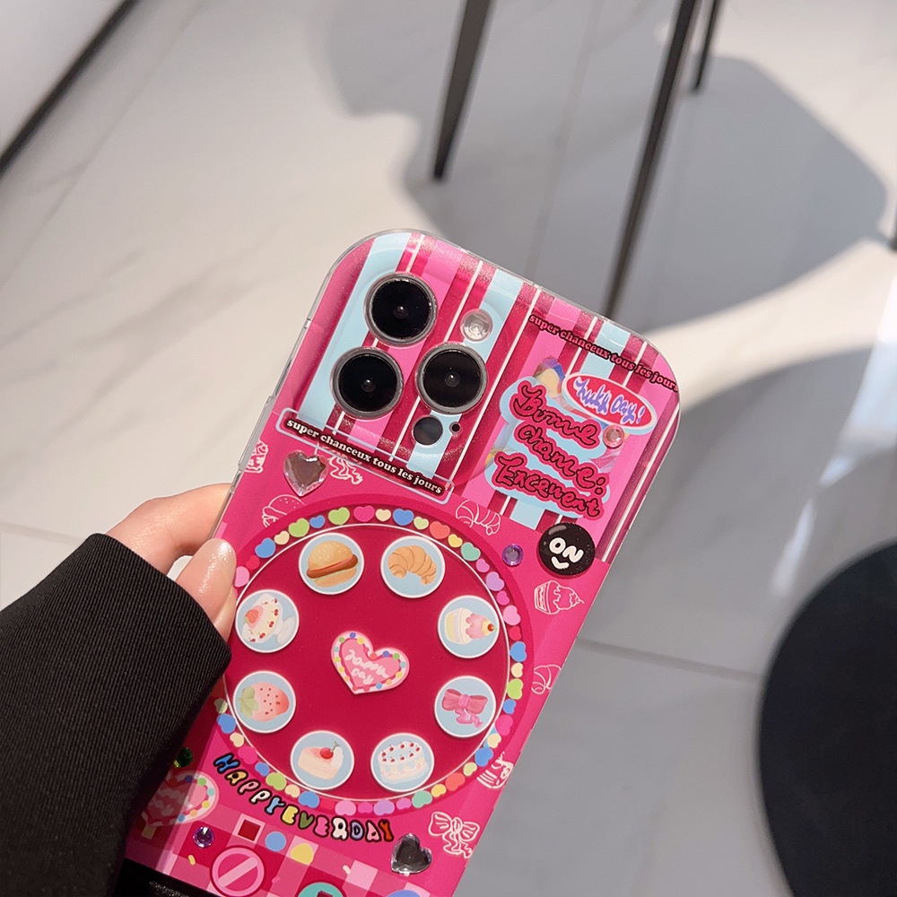 Ốp Điện Thoại Silicon Họa Tiết Vòng Xoay Ngựa Gỗ Nhiều Màu At03488 Cho Iphone 14 11 12 13 PRO MAX 14 11 12 13 PRO MAX