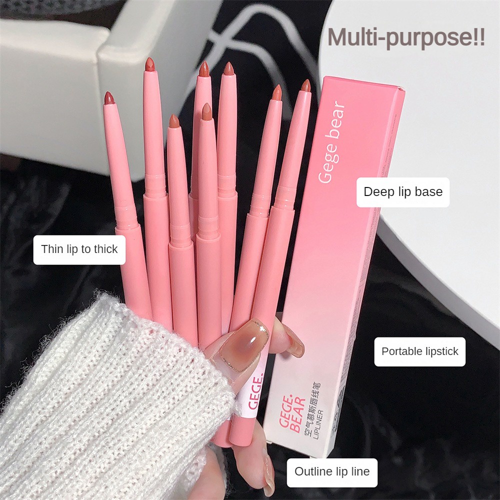 Gege Bear Air Mousse Lip Liner Matte Soft Mist Lipliner Phác Thảo Toàn Bộ Hình Dạng Môi Sexy Nude PK Son23 .