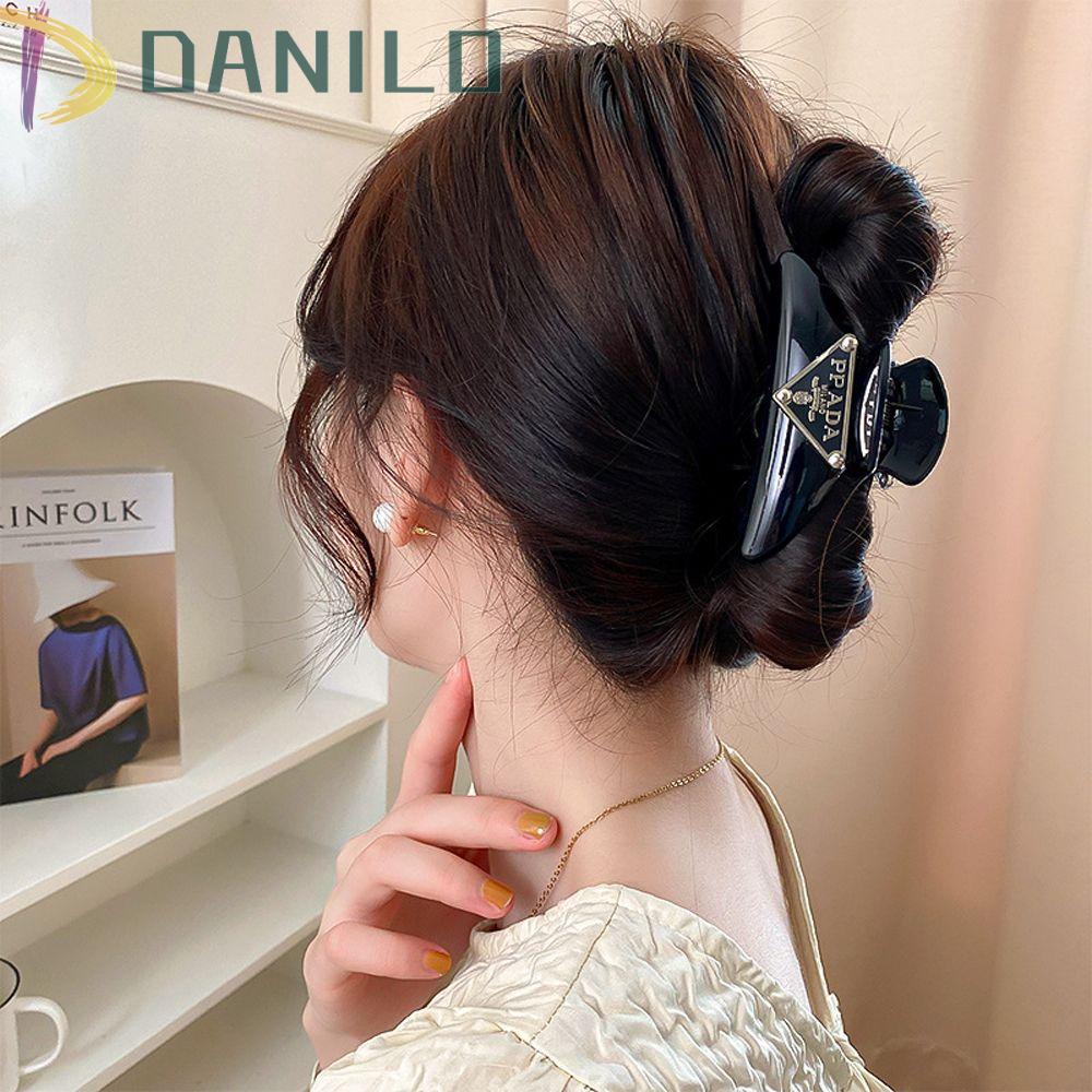 Danilo Kẹp Tóc Đuôi Ngựa Hình Tam Giác Bằng Acrylic Thanh Lịch Cho Nữ