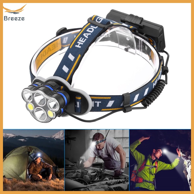 Đèn Pin Cầm Tay Độ Sáng Cao 8 Chế Độ 15000 Lumens Có Thể Sạc Lại