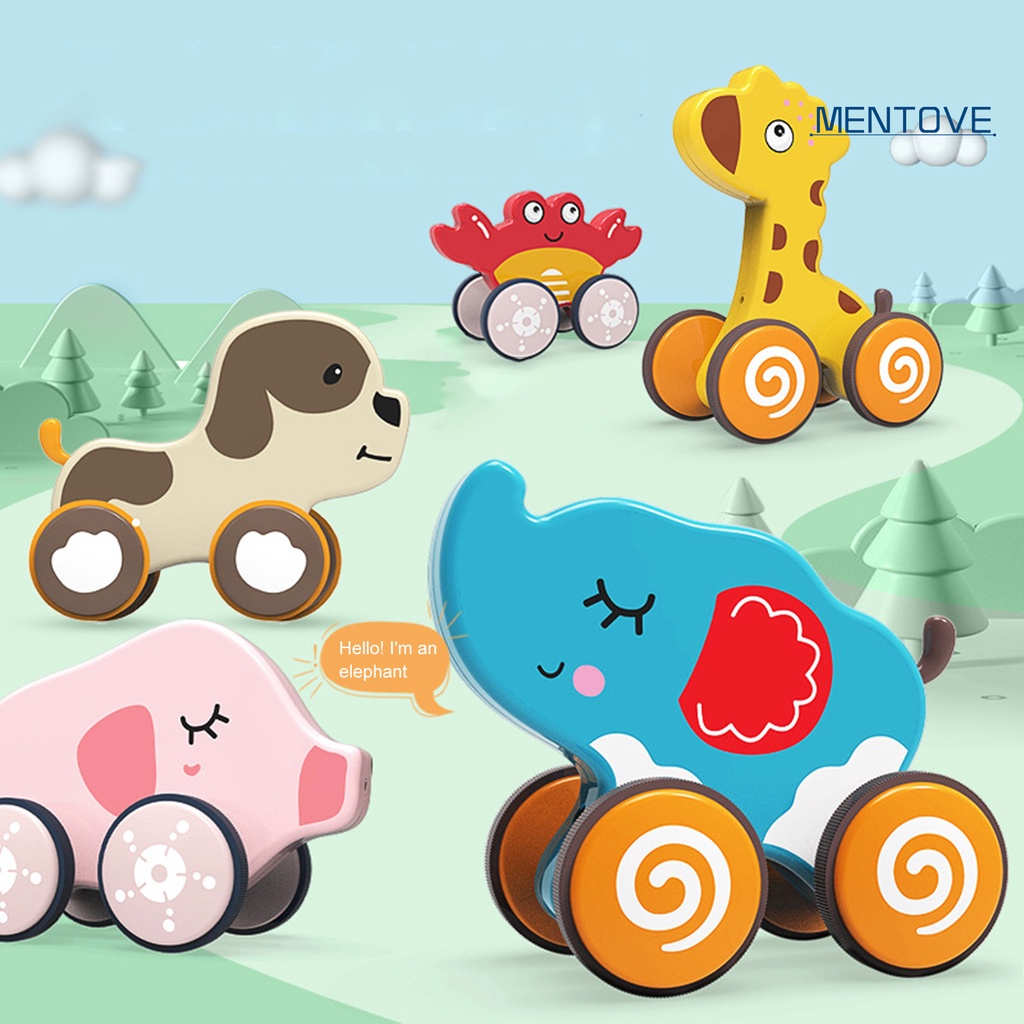 Đồ Chơi Xe Kéo Dây Thừng In Hoạt Hình Dễ Thương Cho Bé