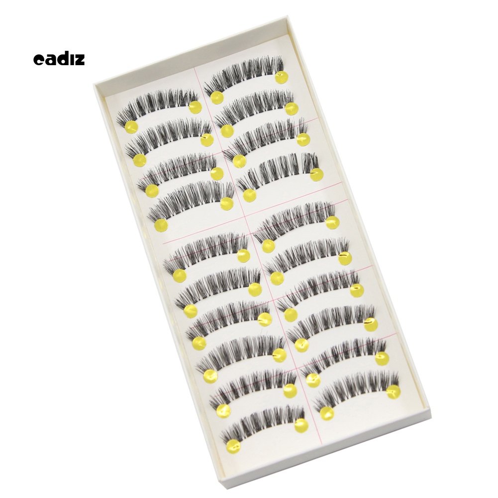 Set 10 Cặp Lông Mi Giả Dài Tự Nhiên Handmade CADI