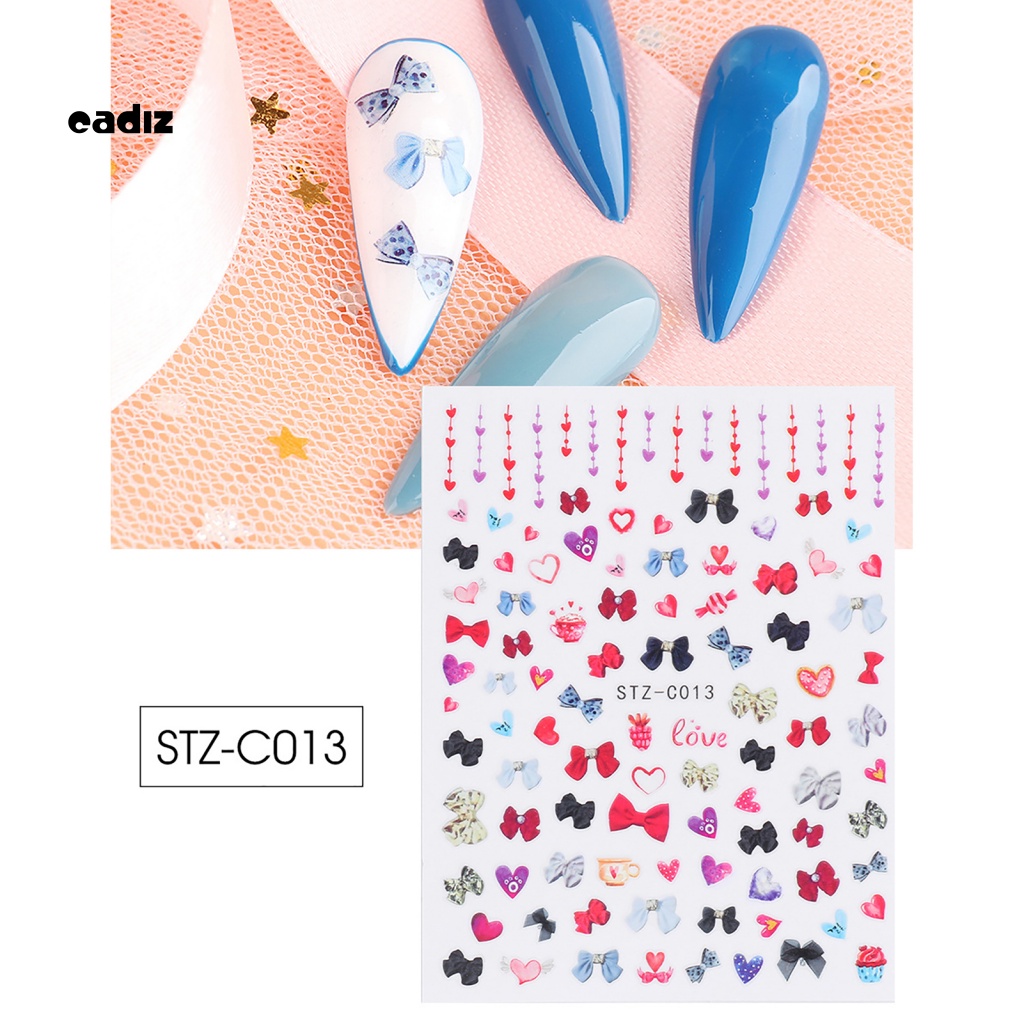 Miếng Dán Móng Tay Hình Trái Tim Dễ Thương Cho Cặp Đôi