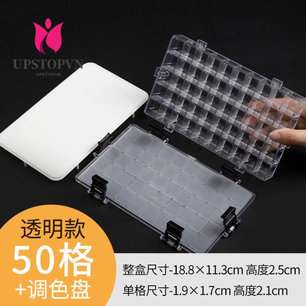 Upstopvn Bảng Trộn Màu Nước Bằng Gốm Sứ Kèm Giá Đỡ Cọ Vẽ Tranh Tiện Dụng