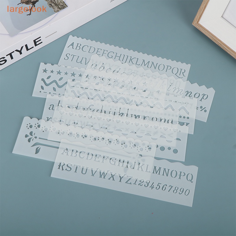 Set 8 Khuôn Tạo Hình Chữ Cái / Sóng / Động Vật DIY Trang Trí Tường / Album