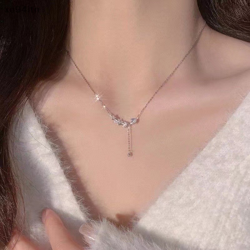 Tn Vòng Cổ Choker Tua Rua Mặt Lá Tinh Tế Thời Trang Cho Nữ