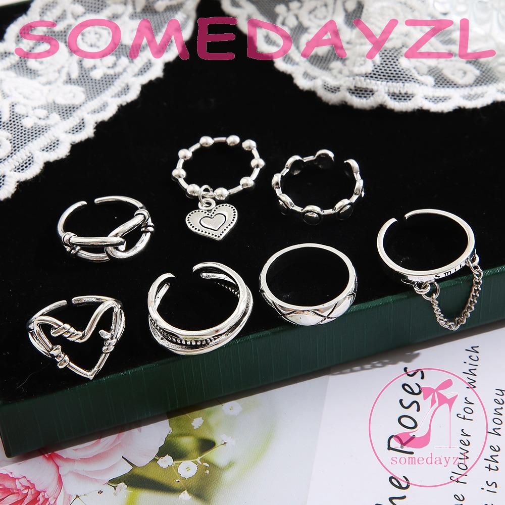 Somedayzl Nhẫn Mở Hình Học Bướm Tinh Tế Cá Tính Có Thể Điều Chỉnh Hợp Thời Trang Cho Nữ