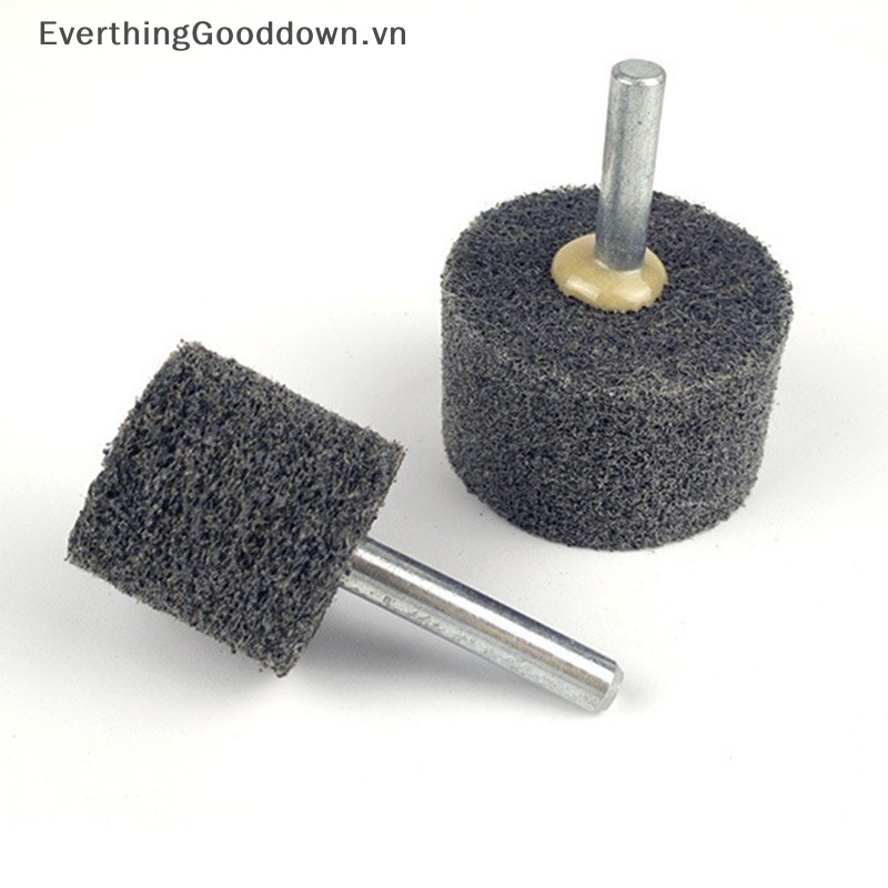 Set 2 Đầu Mài Đánh Bóng Bằng Sợi Nylon 7P9P Có Tay Cầm Bằng Thép Không Gỉ Tiện Dụng